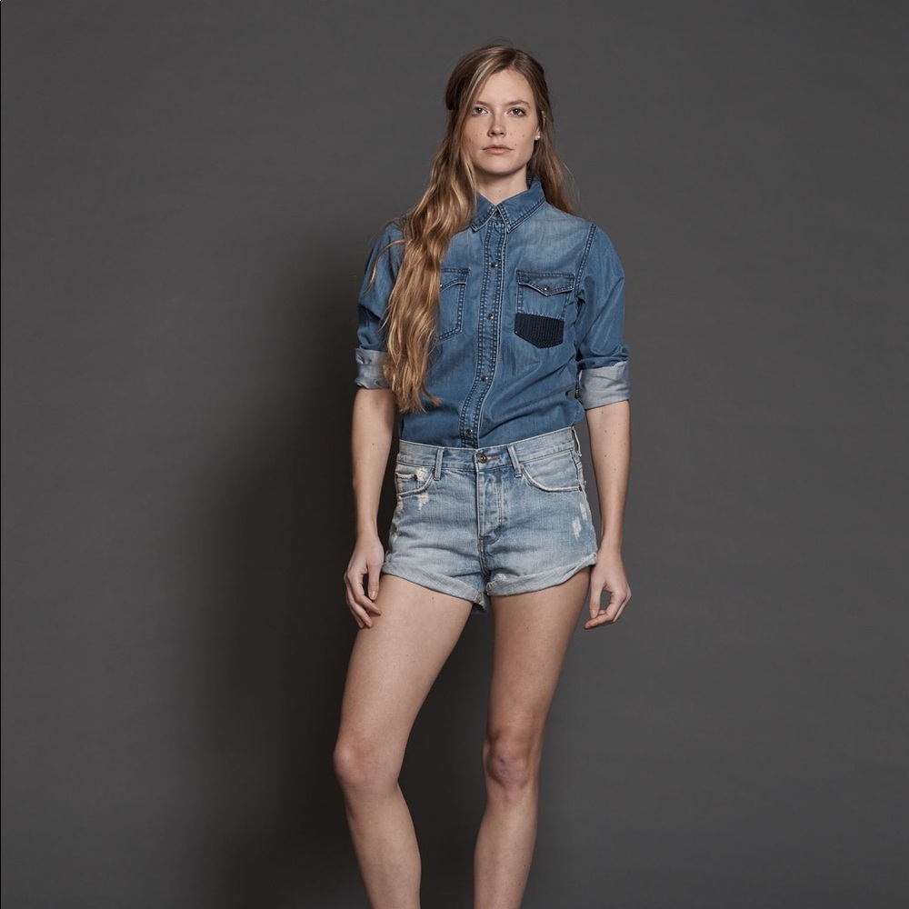 NWOT Denim Colab x Saltwater & Song Shorts